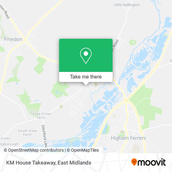 KM House Takeaway map