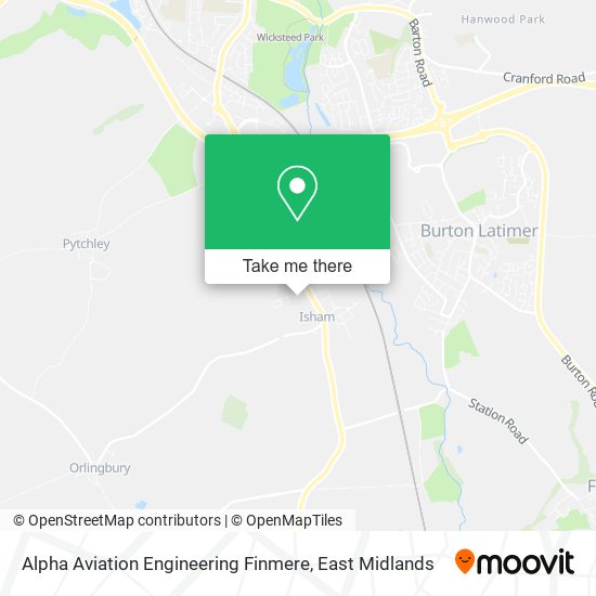 Alpha Aviation Engineering Finmere map