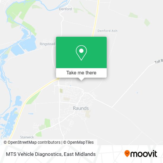 MTS Vehicle Diagnostics map