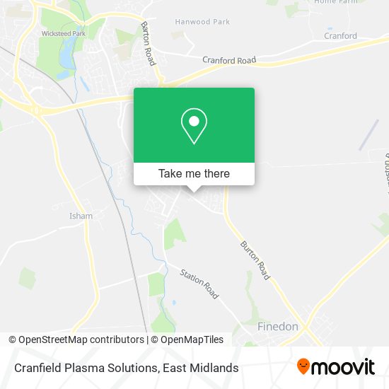 Cranfield Plasma Solutions map
