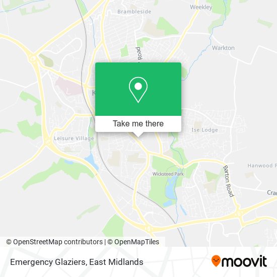 Emergency Glaziers map