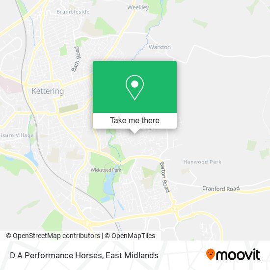 D A Performance Horses map