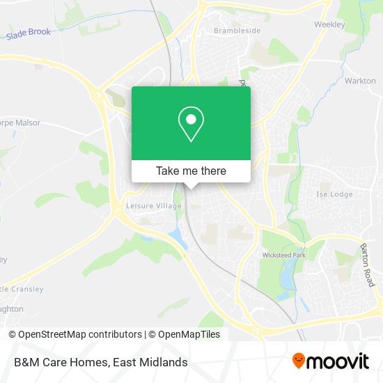 B&M Care Homes map