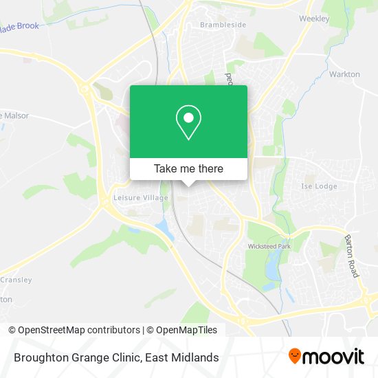 Broughton Grange Clinic map