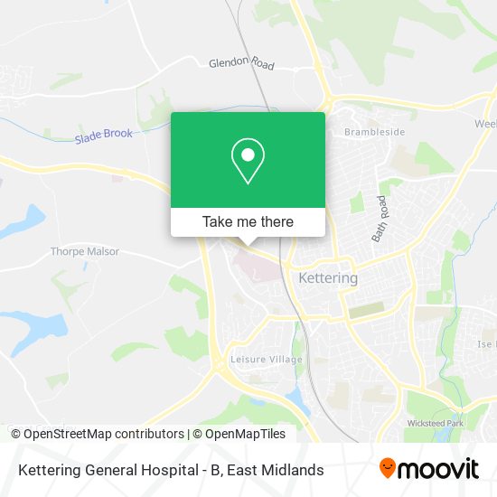 Kettering General Hospital - B map