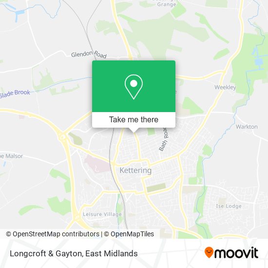 Longcroft & Gayton map
