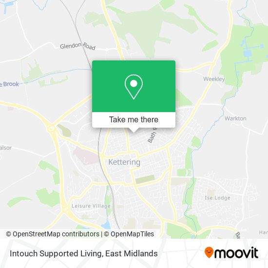 Intouch Supported Living map