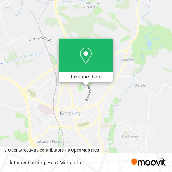 Uk Laser Cutting map