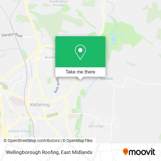 Wellingborough Roofing map