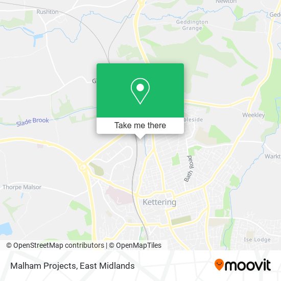 Malham Projects map