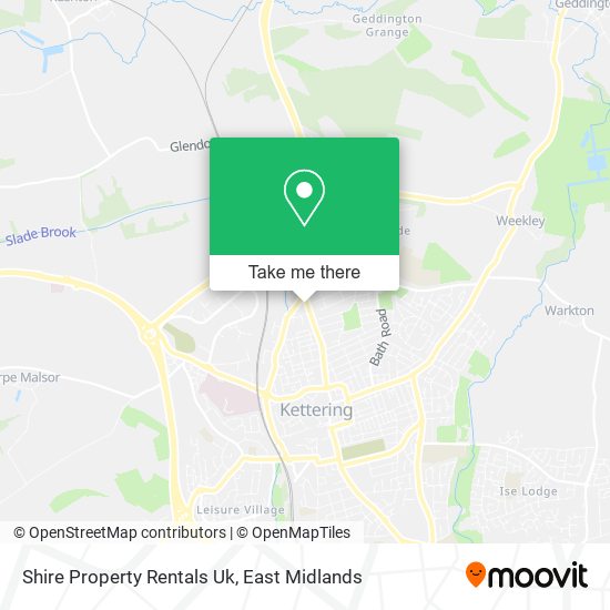 Shire Property Rentals Uk map