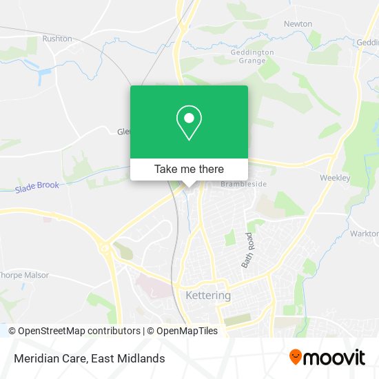 Meridian Care map