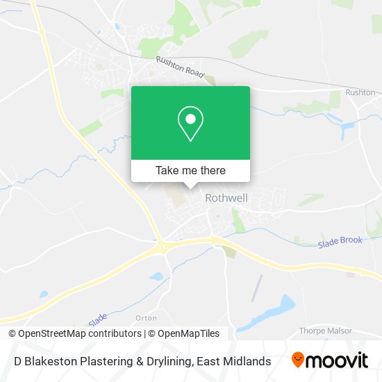 D Blakeston Plastering & Drylining map