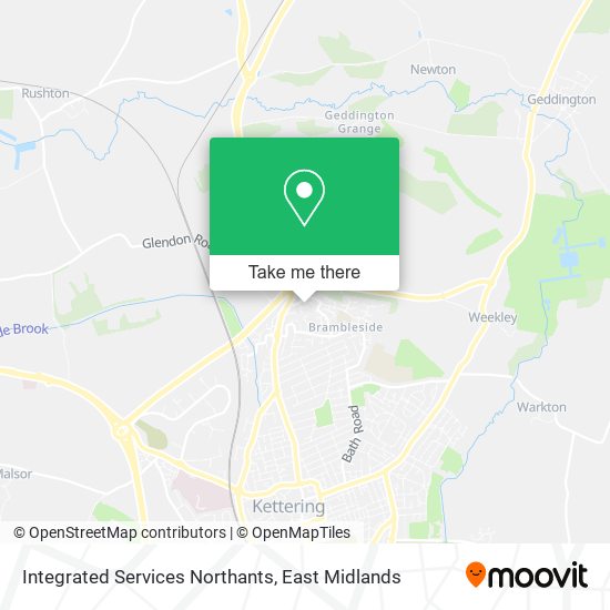 Integrated Services Northants map
