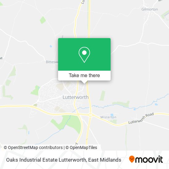 Oaks Industrial Estate Lutterworth map