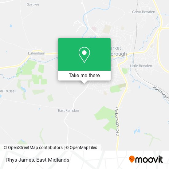 Rhys James map