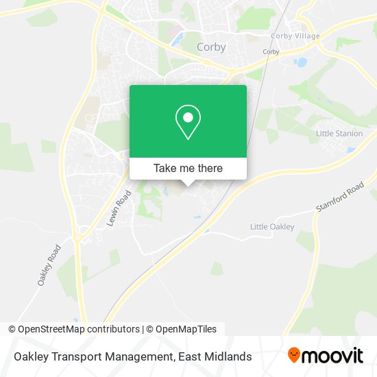 Oakley Transport Management map