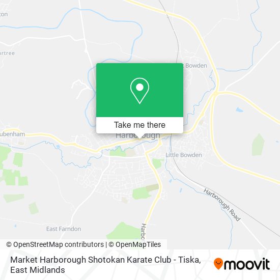 Market Harborough Shotokan Karate Club - Tiska map