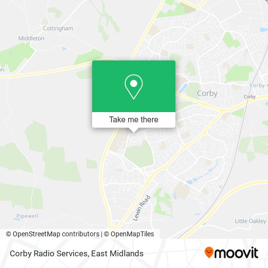 Corby Radio Services map