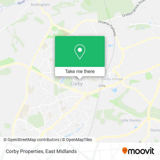 Corby Properties map