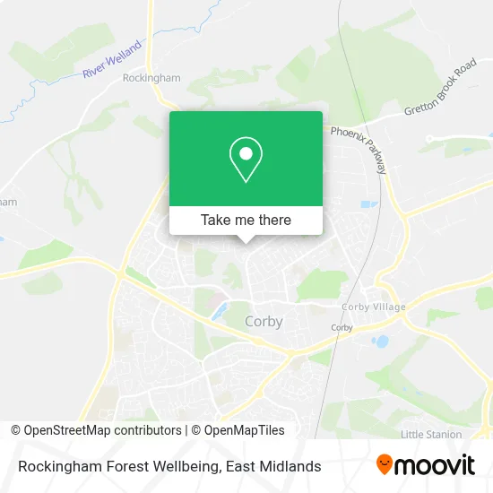 Rockingham Forest Wellbeing map