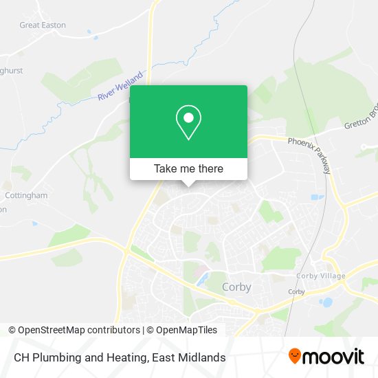 CH Plumbing and Heating map