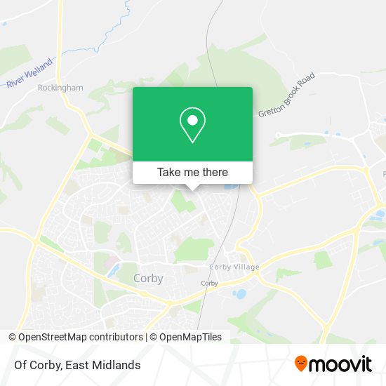 Of Corby map