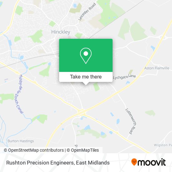 Rushton Precision Engineers map