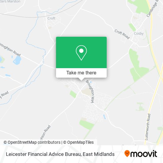 Leicester Financial Advice Bureau map