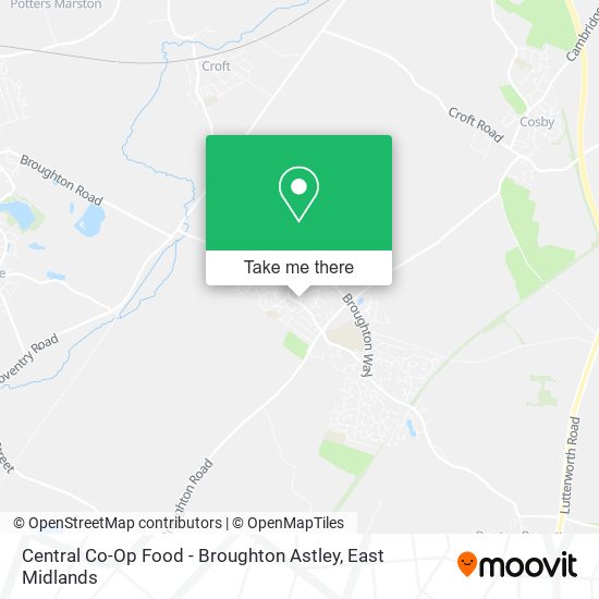 Central Co-Op Food - Broughton Astley map