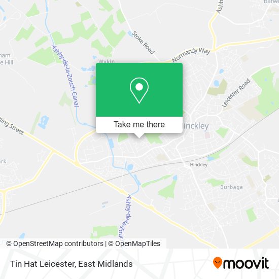 Tin Hat Leicester map