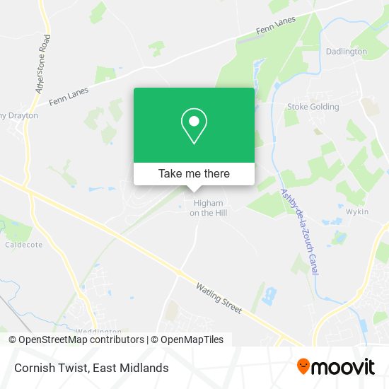 Cornish Twist map