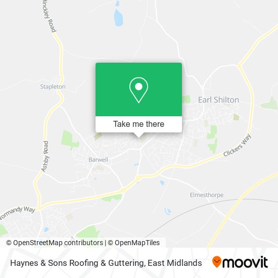 Haynes & Sons Roofing & Guttering map