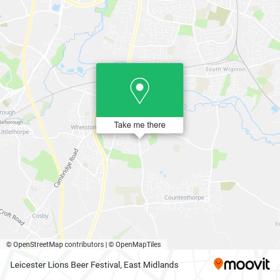 Leicester Lions Beer Festival map