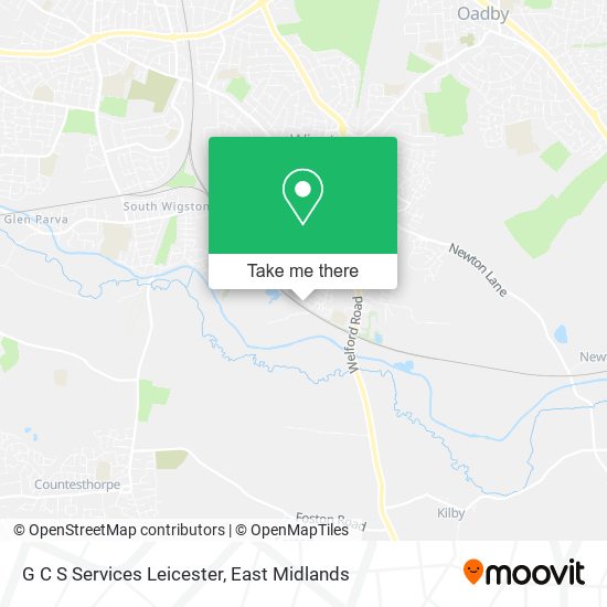 G C S Services Leicester map