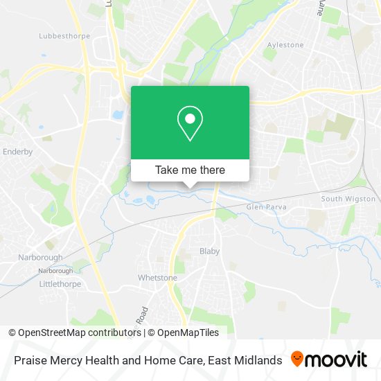 Praise Mercy Health and Home Care map