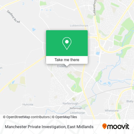 Manchester Private Investigation map