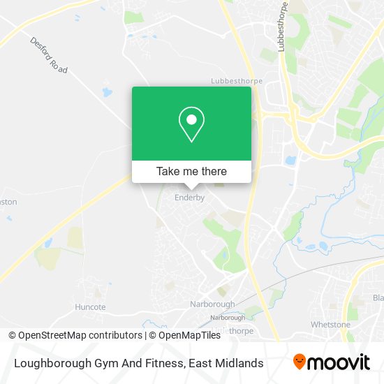 Loughborough Gym And Fitness map