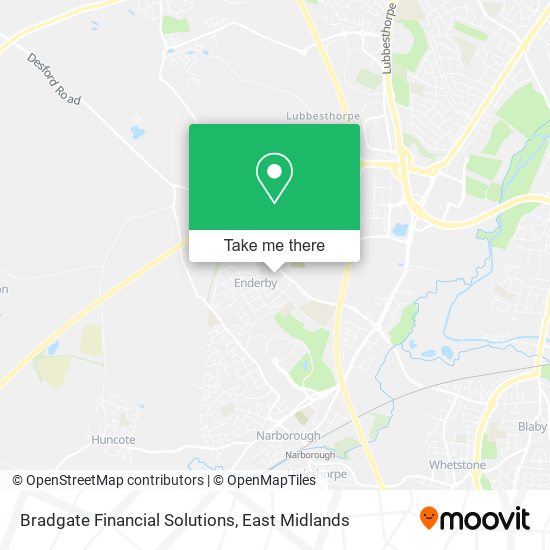 Bradgate Financial Solutions map