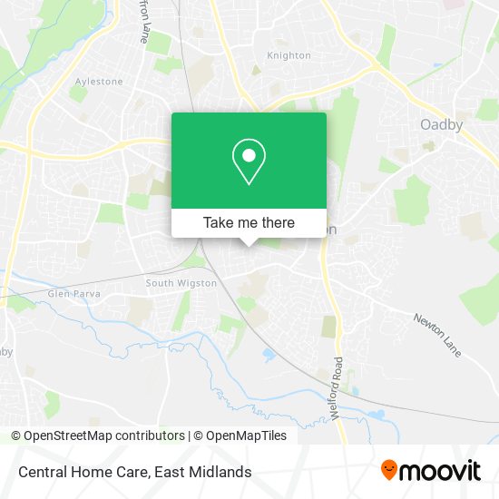 Central Home Care map