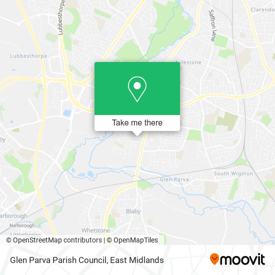 Glen Parva Parish Council map