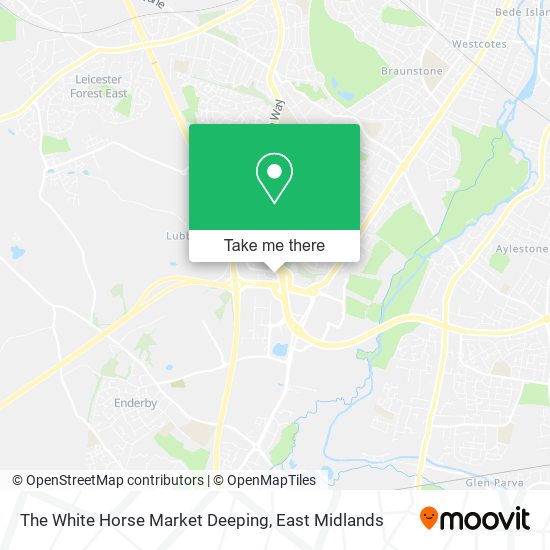 The White Horse Market Deeping map