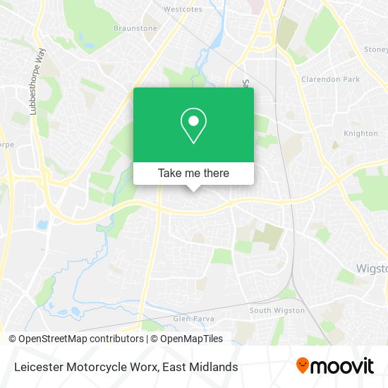 Leicester Motorcycle Worx map