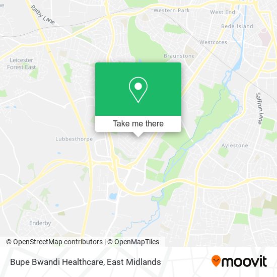 Bupe Bwandi Healthcare map