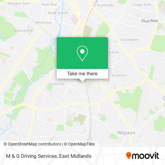 M & G Driving Services map