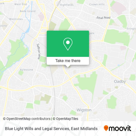 Blue Light Wills and Legal Services map