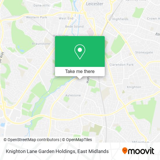 Knighton Lane Garden Holdings map