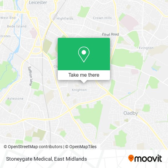 Stoneygate Medical map