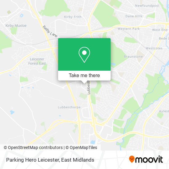 Parking Hero Leicester map