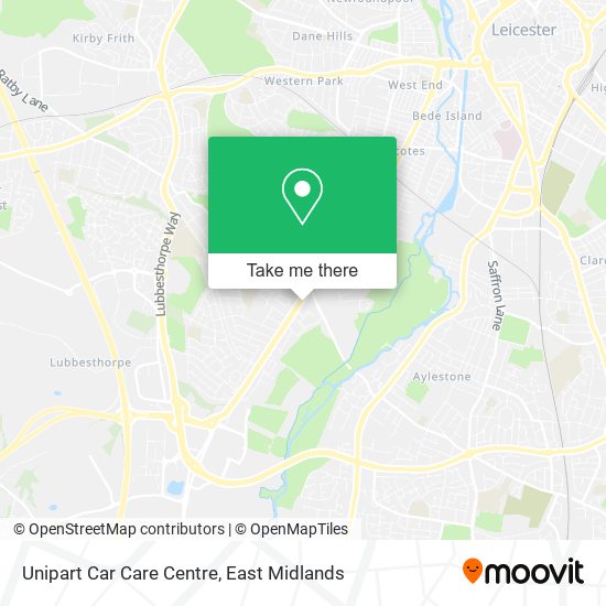 Unipart Car Care Centre map
